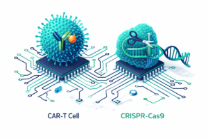 CRISPR-Cas9 gene editing illustration