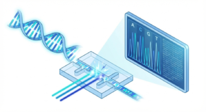 DNA sequencing and data visualization devices